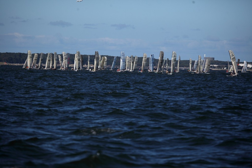 74 Boats on Botany Bay - 2012 NS14 NSW State Championship © Michael Chittenden 